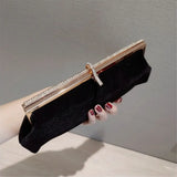 Velvet Evening Bags Rhinestones Clutch Party Totes Diamonds Lady Handbags