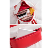 Red Mini Backpack Small Purse Women Shoulder Bag