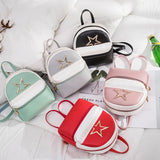 Red Mini Backpack Small Purse Women Shoulder Bag