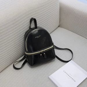 Mini Leather Backpack MultiFunction Small Purse Women Bag Mochila