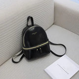 Mini Leather Backpack MultiFunction Small Purse Women Bag Mochila