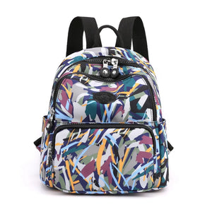 Small Backpacks Women Waterproof Flower Printing Female Shoulder School Bags