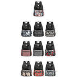Travel Women Backpack Nylon Shoulder Bags Flower Printing School Bag