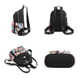 Travel Women Backpack Nylon Shoulder Bags Flower Printing School Bag