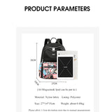 Travel Women Backpack Nylon Shoulder Bags Flower Printing School Bag