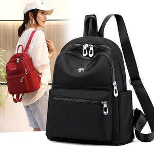 Waterproof Casual Women Backpack Red Rucksack
