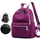 Waterproof Travel Women Backpack in Red