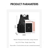 Waterproof Women Backpack Shoulder School Bag Teenage Girls Rucksack