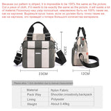 Small Multifunctional Waterproof Women Backpack