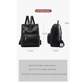 Vintage Women's Backpack Large Capacity Shoulder Bag for Travel