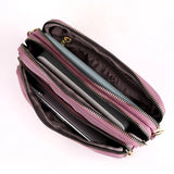 Zipper Shoulder Bag Women Nylon Strap Crossbody Soft Phone Purse & Handbag