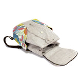 Beaded Embroidered Women Small Canvas Backpacks, Ladies Casual Rucksacks