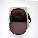 Women's Small Canvas Backpack, Floral Embroidered Rucksack
