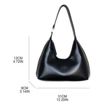 Women's PU Leather Shopping Bag Casual Shoulder Pouch
