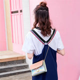 Laser Crossbody Bag Chain Bag Autumn Ring Circle Casual Single Shoulder Bags