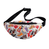 Versatile Print Chest Bag Trade Bag Women's Waist Bag