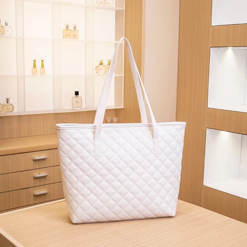 Women Shoulder Bag PU Leather Tote Large Capacity Handbag