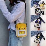 Yellow Chicken Shoulder Bag Casual Canvas Zipper Messenger Bag