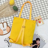 Harajuku Women's Shoulder Bag Anime Canvas Large Capacity Casual Tote Shopper