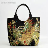 Embroidered Canvas Messenger Bag Women National Style Handbag