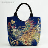 Embroidered Canvas Messenger Bag Women National Style Handbag