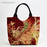 Embroidered Canvas Messenger Bag Women National Style Handbag