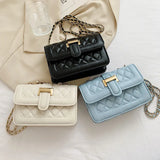 Versatile Shoulder Bag Women PU Leather Small Satchels Ladies Solid Crossbody