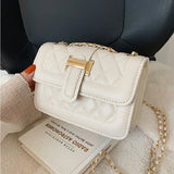 Versatile Shoulder Bag Women PU Leather Small Satchels Ladies Solid Crossbody