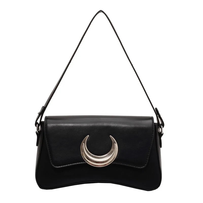 Versatile Small Square Bag Solid Handbags Women's Underarm Shoulder Bag