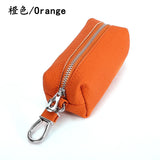 Unisex Cowhide Pouches Key Ring Chains Cow Leather Small Item
