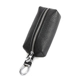 Unisex Cowhide Pouches Key Ring Chains Cow Leather Small Item