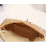 Versatile Women Embroider Chain Bag PU Leather Handbags