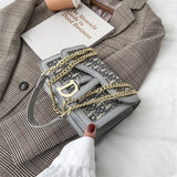 Women's Shoulder Bag Flaps Letter Crossbody Bag Female Shopper Handbags