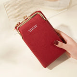 Litchi Pattern Shoulder Bag for Women