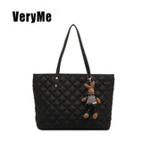Winter Ladies Fashionable Shoulder Bag Large-Capacity Shopping Bag