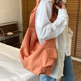 Canvas Bucket Bags for Women Large Capacity Handbags