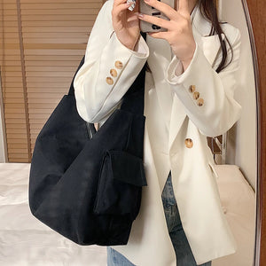 Canvas Bucket Bags for Women Large Capacity Handbags