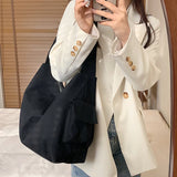 Canvas Bucket Bags for Women Large Capacity Handbags