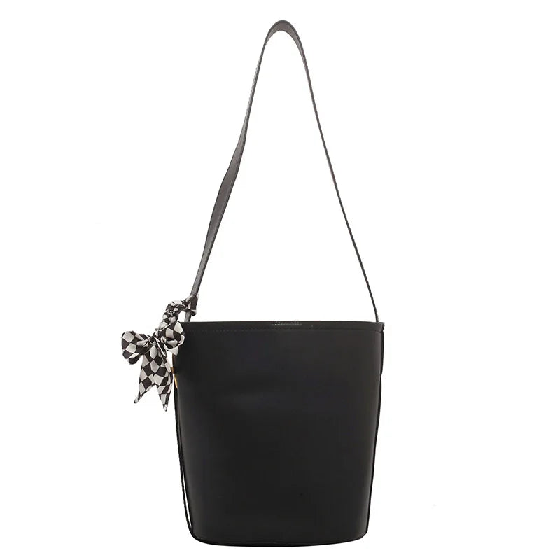 Large Capacity Bucket Bag Nubuck Leather Women's Crossbody Bag Handbag