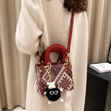 Wide Strap Shoulder Bag Women Lady Handbags Purses
