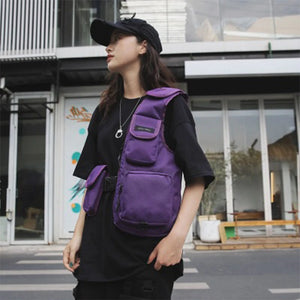 Hip Hop Chest Rig Streetwear Tactical Harness Waist Pack