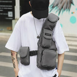 Hip Hop Chest Rig Streetwear Tactical Harness Waist Pack