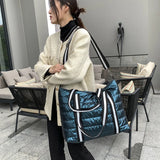 Multifunctional Space Cotton Suit Bag Casual Shoulder Bag