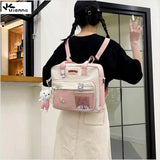 Vianna School Bag Backpack For Teenagers Girls Functional Crossbody Bags Women