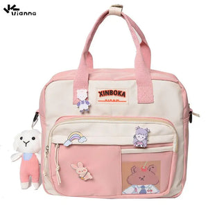 Vianna School Bag Backpack For Teenagers Girls Functional Crossbody Bags Women