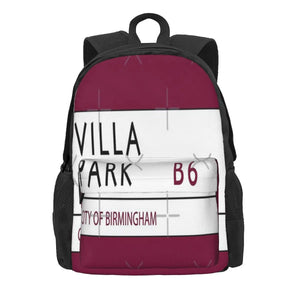 Villa Park Road Sign Backpacks Men's and Women's Rucksack