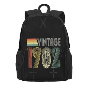 Vintage 1982 40Th Birthday Gift Backpacks Men's Backpacks Bags For Women Kids
