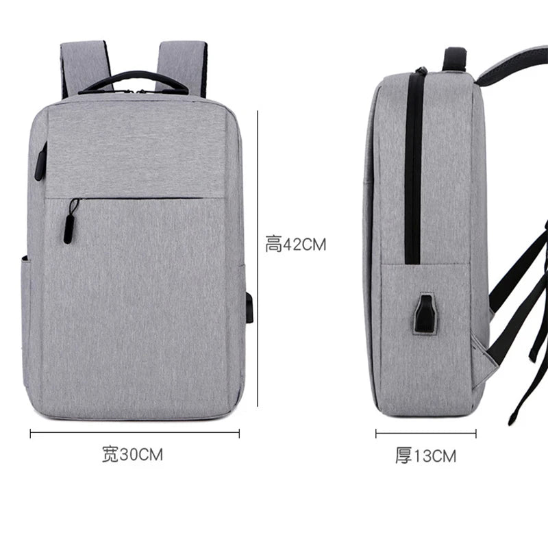 Vintage USB Charging Backpack Large Capacity School Bag