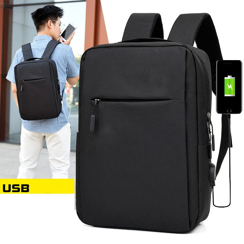 Vintage USB Charging Backpack Large Capacity School Bag