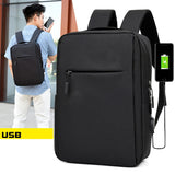 Vintage USB Charging Backpack Large Capacity School Bag